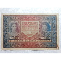 Польша 5 000 марок 1920г.