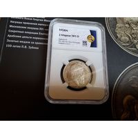 2 марки 1911 , ННР , ms64 , Луитпольд , Бавария