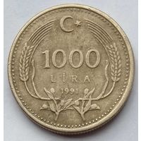 Турция 1000 лир 1991 г.