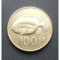 100 крон 2006 год * Исландия * Пинагор * Рыба - Воробей