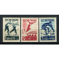 Финляндия - 1938 - Чемпионат мира по лыжным гонкам - [Mi. 208-210] - полная серия - 3 марки. MNH.  (Лот 212AJ)