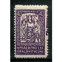 Королевство СХС (Словенское издание) - 1920г. - женщина с тремя соколами, 40 Pa - 1 марка - MNH. Без МЦ!