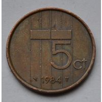 Нидерланды, 5 центов 1984 г.