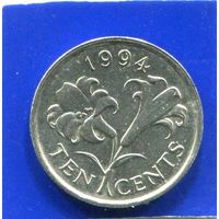 Бермудские острова , Бермуды 10 центов 1994