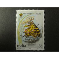 Мальта 1993 бабочка