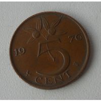 5 центов Нидерланды 1976 г.в.