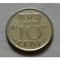 10 центов, Нидерланды 1969 г.