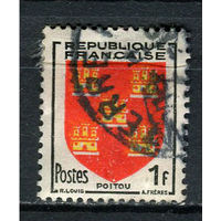 Франция - 1953 - Герб 1Fr - [Mi.974] - 1 марка. Гашеная.  (Лот 56ES)-T5P17