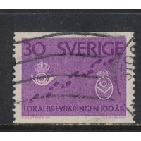 Швеция 1962 100 летие шведской местной почты #485А