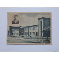 Город Клайпеда мореходная школа 1948 г  10х14 см