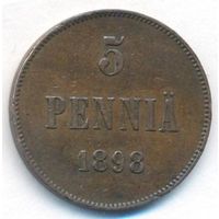 5 пенни 1898 год _состояние VF