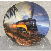 Декоративная тарелка Franklin Mint SOUTHERN PACIFIC Англия 20.5 см