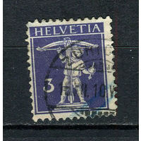 Швейцария - 1908/1940 - Сын Вильгельма Телля с арбалетом 3с - [Mi.112i] - 1 марка. Гашеная.  (Лот 106CB)