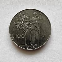 Италия 100 лир, 1968