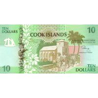 Остров Кука 10 долларов образца 1992 года UNC p8