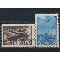 СССР 1948 Спорт Глиссер Прыжки в воду КВ (вып 1955) #1222-3