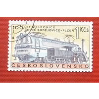 Чехословакия. Железная дорога. ( 1 марка ) 1968 года. 7-5.