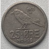 Норвегия 25 эре 1965 г.