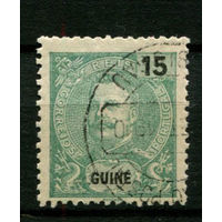Португальские колонии - Гвинея - 1903 - Король Карлуш I 15 R  - [Mi.80] - 1 марка. Гашеная.  (Лот 84BD)
