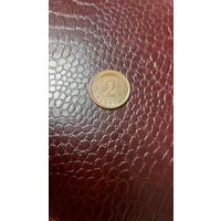 Монета 2 сантима 2009г. Латвия. Хорошая!