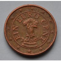 Австрия, 1 евроцент 2002 г.