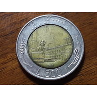Италия 500 лир 1989