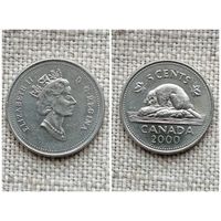 Канада 5 центов 2000/ фауна / животные / бобр / FA