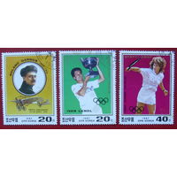 Куба. Теннис. ( 3 марки ) 1987 года.