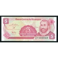 Никарагуа 5 центаво 1991 г. P168. UNC