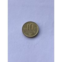 10 центов, 1999 г., Литва