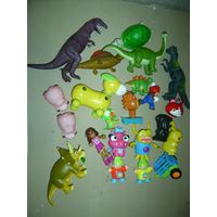 Игрушки динозавры, макдональдс, фигурки (цена за все)