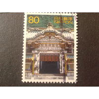 Япония 2001 памятник архитектуры, марка из блока