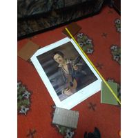 Большая репродукция картины Тропинина "Гитарист" 68 см на 49 см