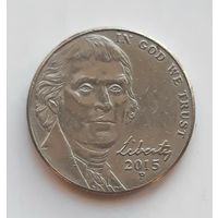 США 5 центов 2015 г. P