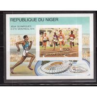 Нигер-1976,(Мих.Бл.15В) ** , Спорт,ОИ-1976, бзц
