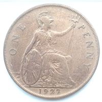 Великобритания 1 пенни, 1927 (4-3-3)
