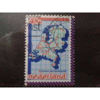 Нидерланды 1979 Карта страны