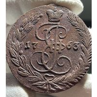 5 копеек 1763 ЕМ без МЦ.Кладовая.