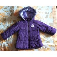 Фиолетовая куртка демисезон на 1-2года, рост 86