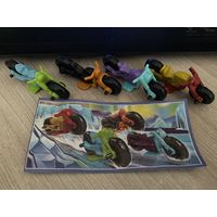 Серия игрушек из киндера мотоциклы