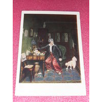 Открытка Федотов П.А. (1815-1852). Завтрак аристократа. Государственная Третьяковская галерея