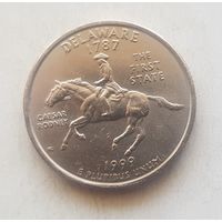 25 центов США 1999 г. штат Дэлавер Р