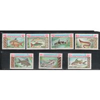 Камбоджа-1983 (Мих.523-529) гаш. ,Фауна, Рыбы(полная серия)