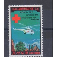 [1082] Корея КНДР 1980. Авиация.Вертолет.