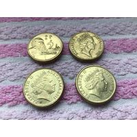 Австралия 2 доллара, 1988, 2011, 2012, 2013, 2014, 2016годы.