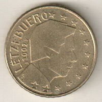 Люксембург 50 евроцент 2002