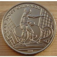 Гвинея-Бисау. 2000 песо 1991 год  KM#28  "XXV Летние Олимпийские игры, Барселона 1992 - Гандбол"