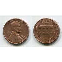 США. 1 цент (1961, буква D, XF)