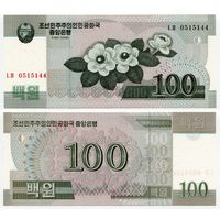 Северная Корея. 100 вон (образца 2008 года, P61, UNC)