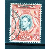 Британские колонии.Кения,Уганда,Танганьика.20с. Король Георг V.Фламинго.